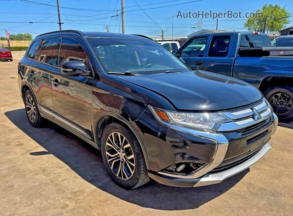JA4AD3A32GZ004716 2016 MITSUBISHI OUTLANDER Black Trasero izquierdo