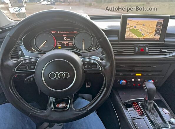 WAUH2AFC9GN146010 2016 AUDI S6 Black Հետևի նստատեղերի տեսք