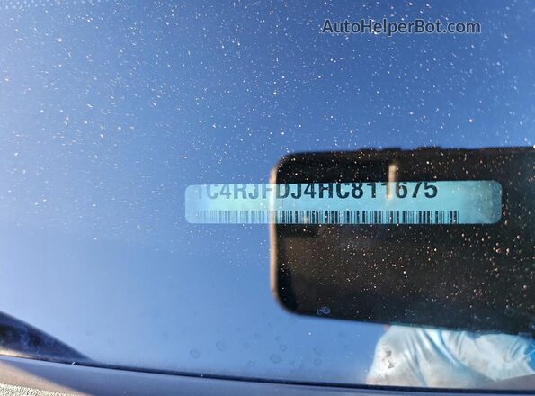 1C4RJFDJ4HC811675 2017 JEEP GRAND CHER Black Vista interior de 360 grados