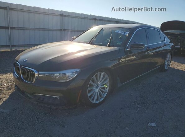 WBA7E2C52GG548096 2016 BMW 7 SERIES Black Rear left
