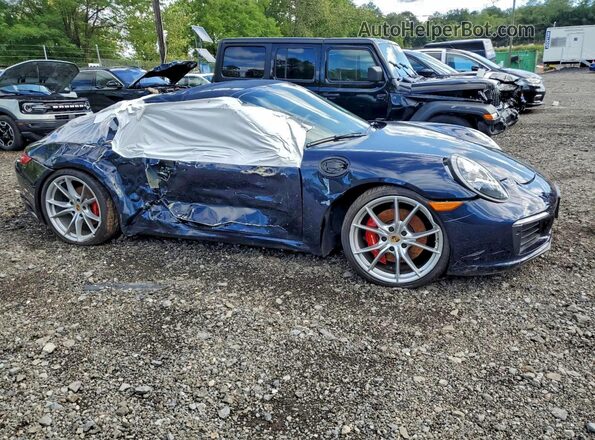 WP0CB2A98JS147463 2018 PORSCHE 911 Blue წინა ხედი