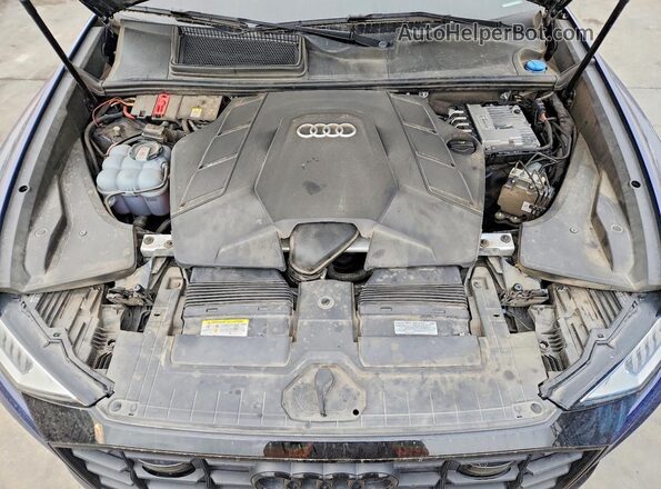 WA1FVAF17MD026251 2021 AUDI Q8 Blue VIN კოდის სტიკერის ხედი