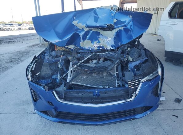 1G6DJ5RK7M0127093 2021 CADILLAC CT4 Синий Вид сзади