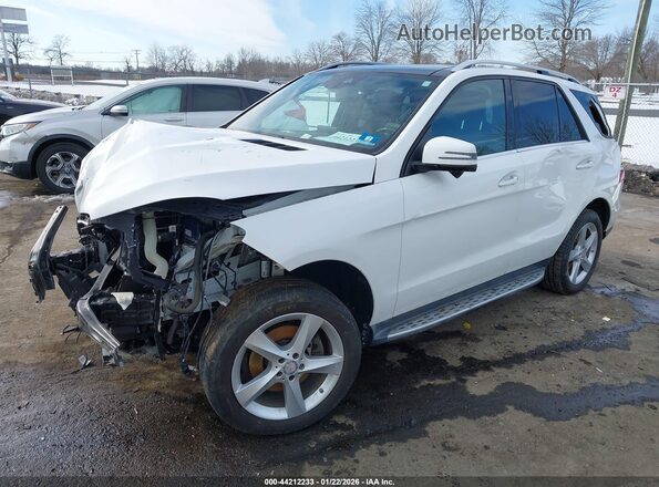 4JGDA5HB2HA848903 2017 MERCEDES-BENZ GLE 350 White წინა მარცხენა ხედი სამი მეოთხედიდან