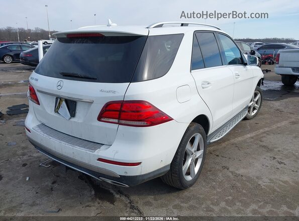 4JGDA5HB2HA848903 2017 MERCEDES-BENZ GLE 350 White უკანა მარჯვენა