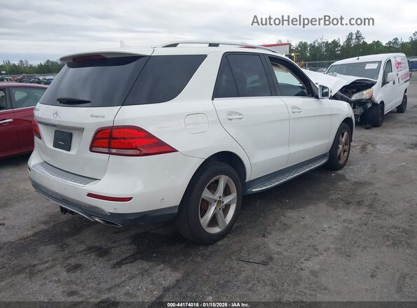 4JGDA5HB8HA870436 2017 MERCEDES-BENZ GLE 350 White 