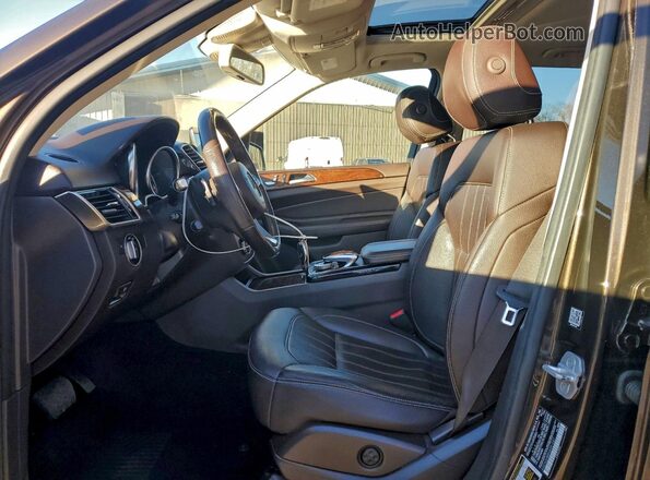 4JGDA5HB8HA951047 2017 MERCEDES-BENZ GLE Brown Front interior view