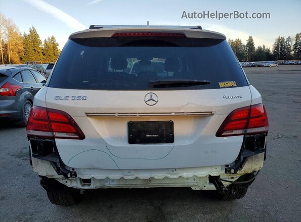 4JGDA5HB9JB028866 2018 MERCEDES-BENZ GLE White Вид ззаду