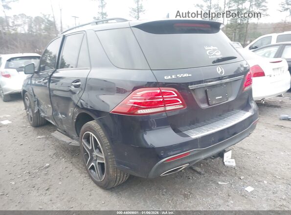 4JGDA6DB6JB009462 2018 MERCEDES-BENZ GLE 550E PLUG-IN HYBRID Blue Rear left