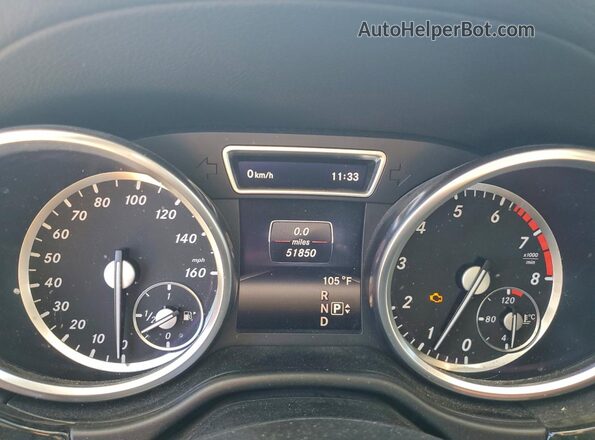 4JGDF6EE0GA673359 2016 MERCEDES-BENZ GL-CLASS White Instrument cluster view