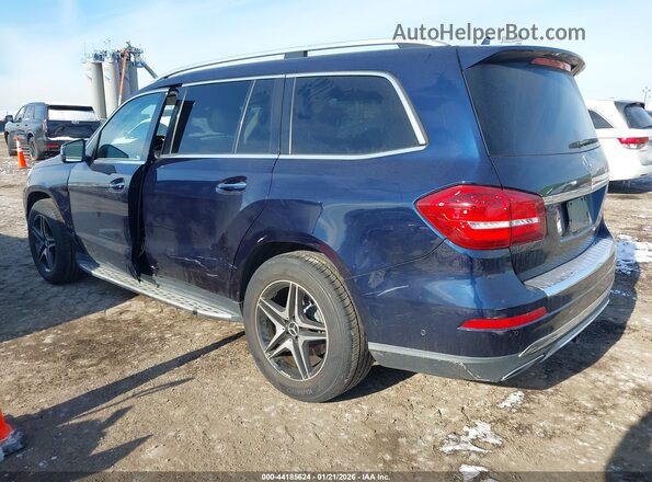 4JGDF6EE0HA929517 2017 MERCEDES-BENZ GLS 450 Blue Tył lewy