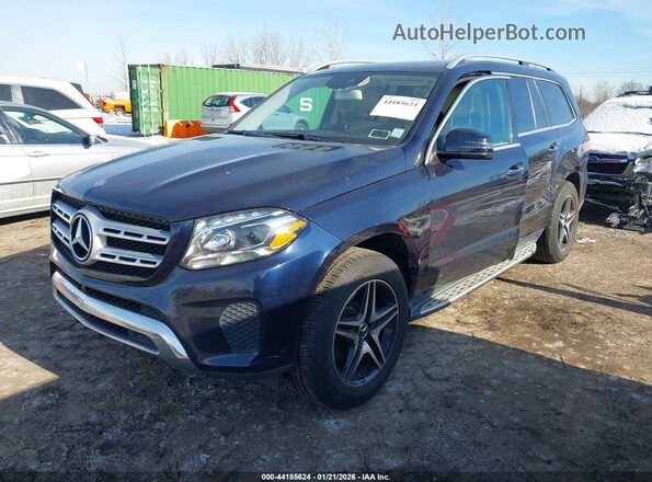 4JGDF6EE0HA929517 2017 MERCEDES-BENZ GLS 450 Blue Przód lewy