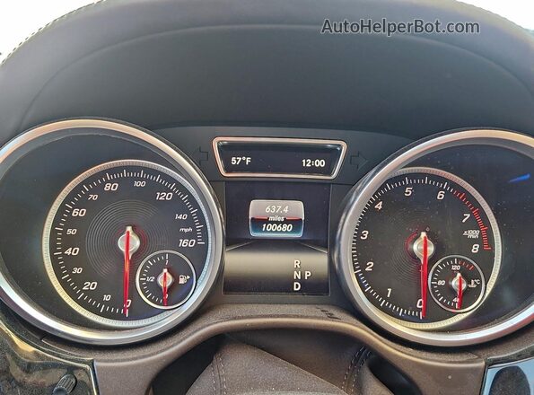 4JGDF6EE2HA778163 2017 MERCEDES-BENZ GLS White Вид щитка приладів