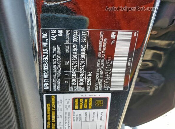 4JGDF6EE2JB142701 2018 MERCEDES-BENZ GLS Черный 