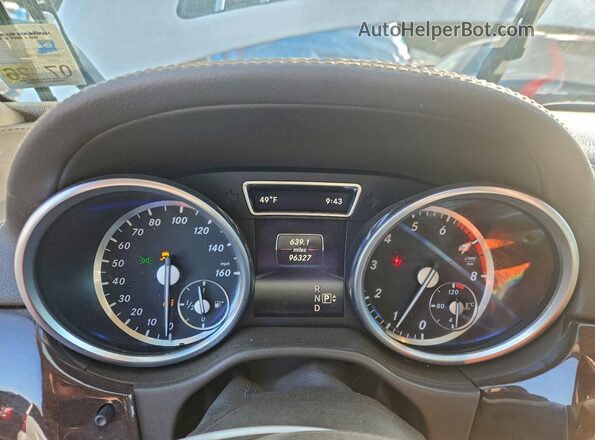 4JGDF6EE3GA644910 2016 MERCEDES-BENZ GL-CLASS White Instrument cluster view
