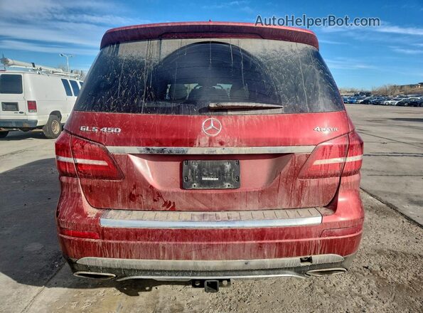 4JGDF6EE3KB235700 2019 MERCEDES-BENZ GLS Red Հետևի տեսք