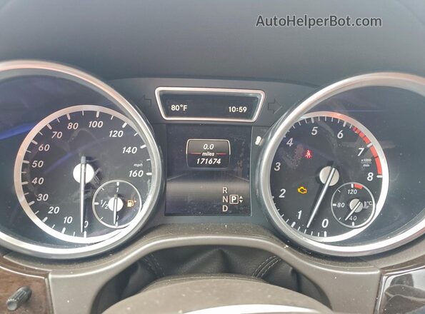4JGDF6EE5GA712091 2016 MERCEDES-BENZ GL-CLASS White Instrument cluster view