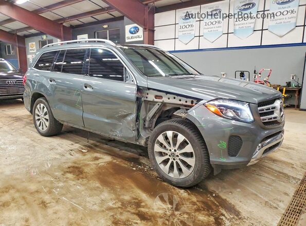 4JGDF6EE8JB173256 2018 MERCEDES-BENZ GLS Gray Delantero derecho