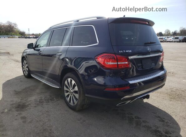 4JGDF6EE9KB237449 2019 MERCEDES-BENZ GLS Синий Задняя левая четверть
