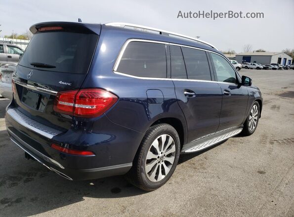 4JGDF6EE9KB237449 2019 MERCEDES-BENZ GLS Синий Задняя правая четверть