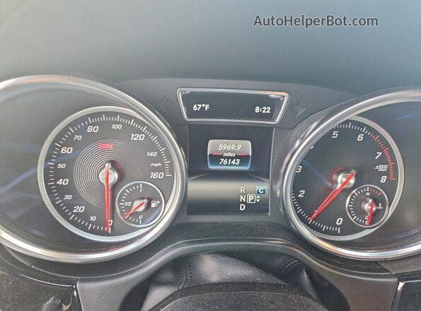 4JGDF7DE6KB188380 2019 MERCEDES-BENZ GLS White Вид щитка приладів