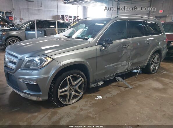 4JGDF7DEXGA665406 2016 MERCEDES-BENZ GL 550 Gray Առջևի ձախ երեք քառորդ տեսարան