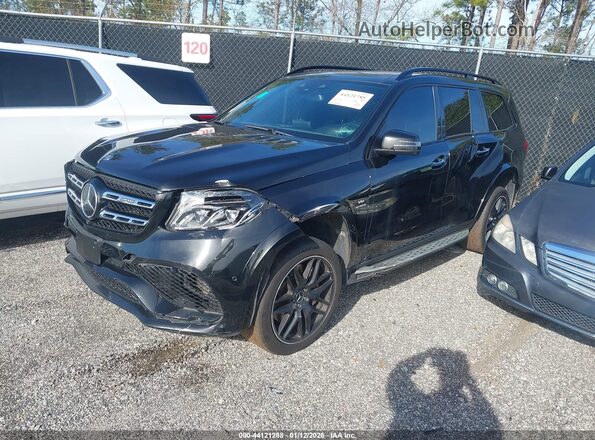 4JGDF7FE5HA878553 2017 MERCEDES-BENZ AMG GLS 63 Черный Передняя левая четверть