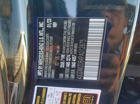 4JGDM2DB4PA012875 2023 MERCEDES-BENZ EQS Green 360 interior view