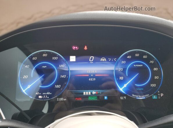 4JGDM2DBXSA036784 2025 MERCEDES-BENZ EQS Black Instrument cluster view