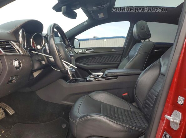 4JGED6EB7JA098300 2018 MERCEDES-BENZ GLE Burgundy Вид салону спереду
