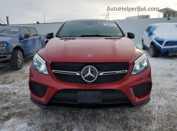 4JGED6EB7JA098300 2018 MERCEDES-BENZ GLE Burgundy Вид спереду