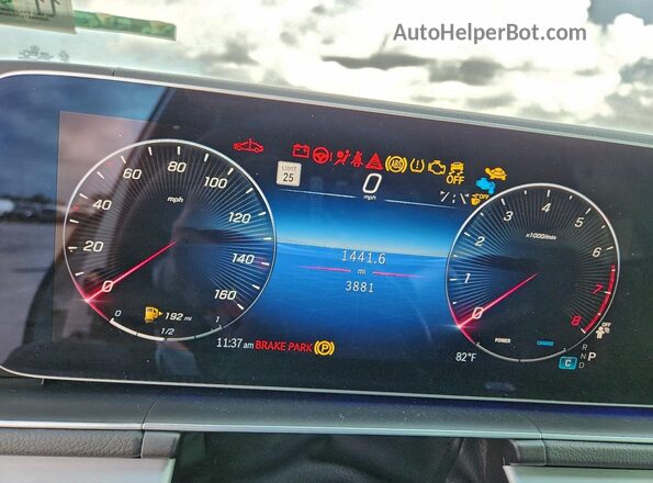 4JGFB4EB7TB564173 2026 MERCEDES-BENZ GLE White Вид щитка приладів