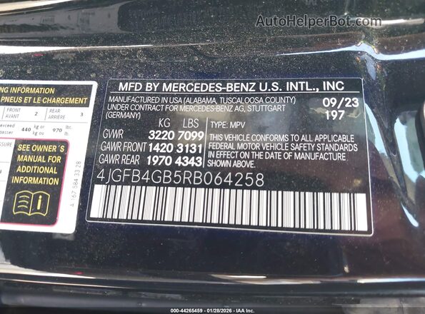4JGFB4GB5RB064258 2024 MERCEDES-BENZ GLE 450 PLUG-IN HYBRID Black Vista del compartimento del motor