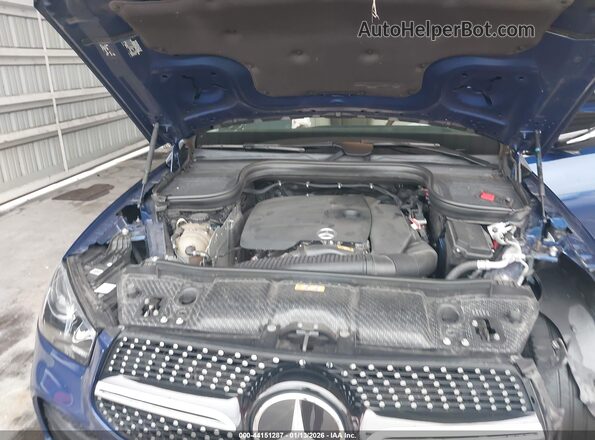 4JGFB4JB1MA466642 2021 MERCEDES-BENZ GLE 350 Blue Widok z tyłu