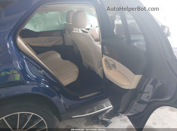4JGFB4JB1MA466642 2021 MERCEDES-BENZ GLE 350 Blue Widok naklejki z numerem VIN