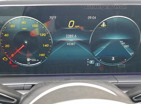 4JGFB4JB4NA650863 2022 MERCEDES-BENZ GLE Black Widok zestawu wskaźników