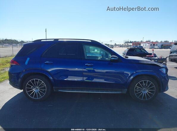 4JGFB4JB9MA494740 2021 MERCEDES-BENZ GLE 350 Blue Панорамний вид салону 360°