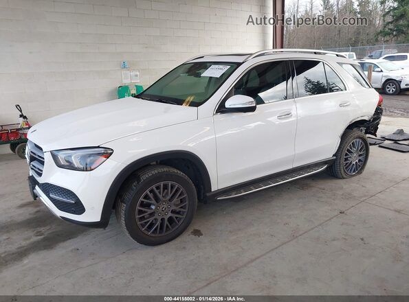 4JGFB4KB0MA552961 2021 MERCEDES-BENZ GLE 350 White Առջևի ձախ երեք քառորդ տեսարան