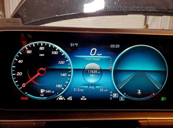 4JGFB4KB8MA364415 2021 MERCEDES-BENZ GLE Green Vista del cuadro de instrumentos