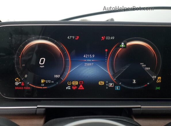 4JGFB4KE0PA943770 2023 MERCEDES-BENZ GLE White Widok zestawu wskaźników