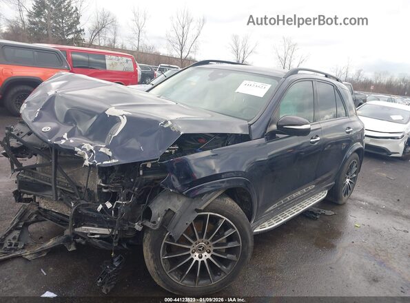 4JGFB4KE9MA360576 2021 MERCEDES-BENZ GLE 350 Blue წინა მარცხენა ხედი სამი მეოთხედიდან