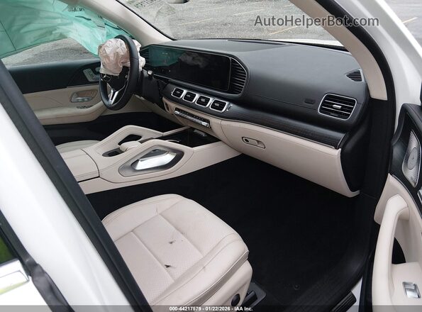 4JGFB5KB2PA912547 2023 MERCEDES-BENZ GLE 450 White Widok wnętrza z przodu