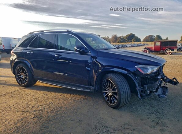 4JGFB5KEXNA756748 2022 MERCEDES-BENZ GLE Синий Передняя правая четверть