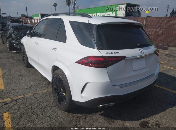 4JGFB8FE1SB346664 2025 MERCEDES-BENZ GLE 580 White Trasero izquierdo