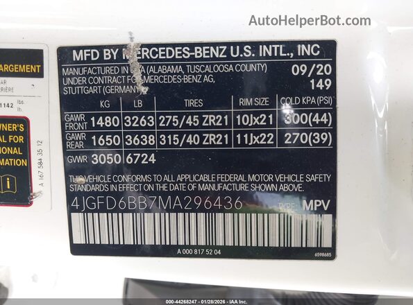 4JGFD6BB7MA296436 2021 MERCEDES-BENZ AMG GLE 53 COUPE Black ძრავის განყოფილების ხედი