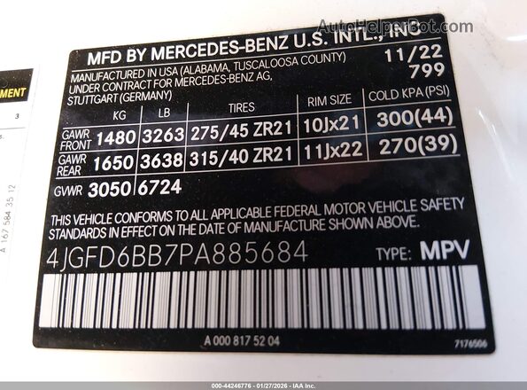4JGFD6BB7PA885684 2023 MERCEDES-BENZ AMG GLE 53 COUPE White ძრავის განყოფილების ხედი