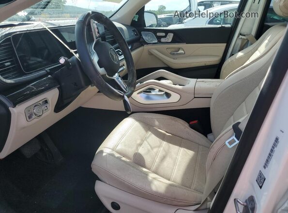 4JGFF5KE8MA357064 2021 MERCEDES-BENZ GLS White Widok wnętrza z przodu