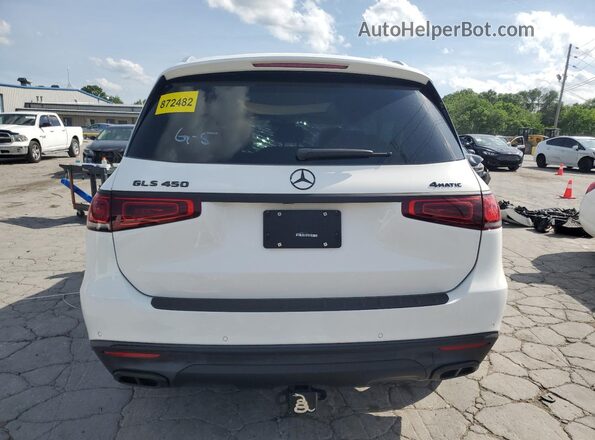 4JGFF5KE8MA357064 2021 MERCEDES-BENZ GLS White Widok z tyłu