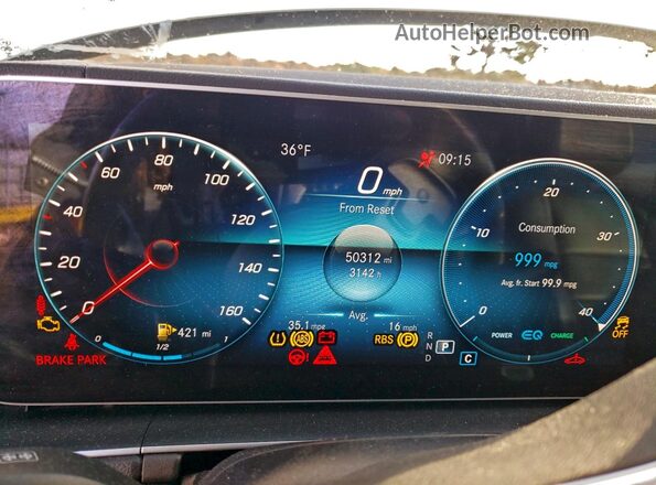4JGFF5KE8MA459013 2021 MERCEDES-BENZ GLS White Vista del cuadro de instrumentos