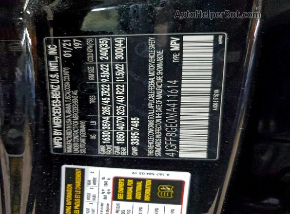 4JGFF8GE0MA411614 2021 MERCEDES-BENZ GLS Black 